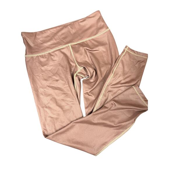 Athleta Women’s Leggings Size SP Small Petite Brown High Rise Stretch Activewear - Picture 2 of 4